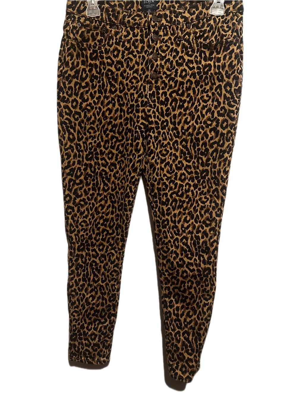 J. Crew Leopard Print Skinny Jeans - Brown & Black